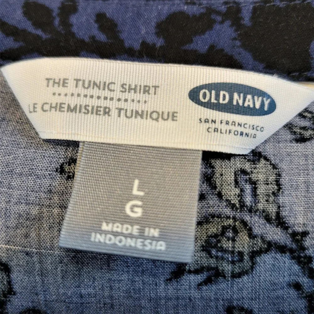 Old Navy Long Sleeve Floral Tunic. - Picture 3 of 4